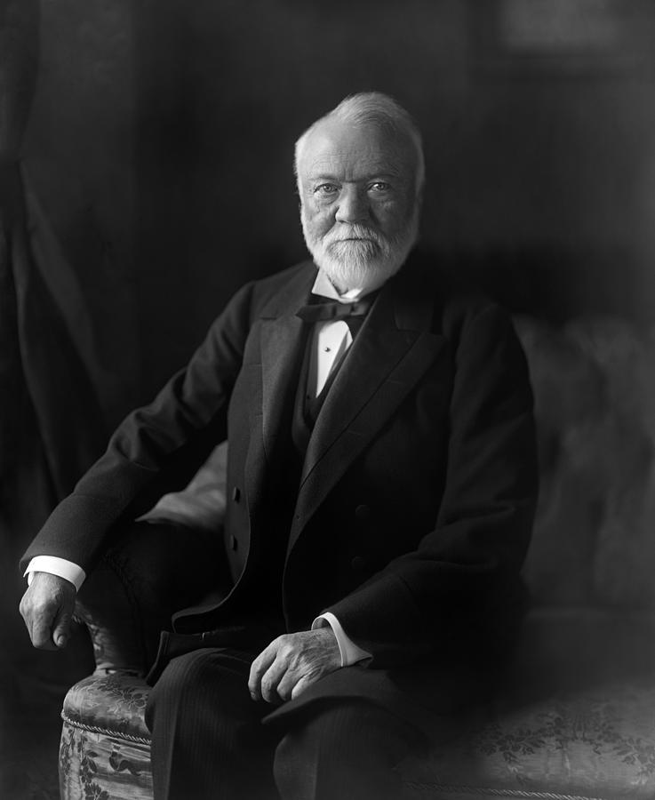Andrew Carnegie Portrait - 1905 Photograph by War Is Hell Store
