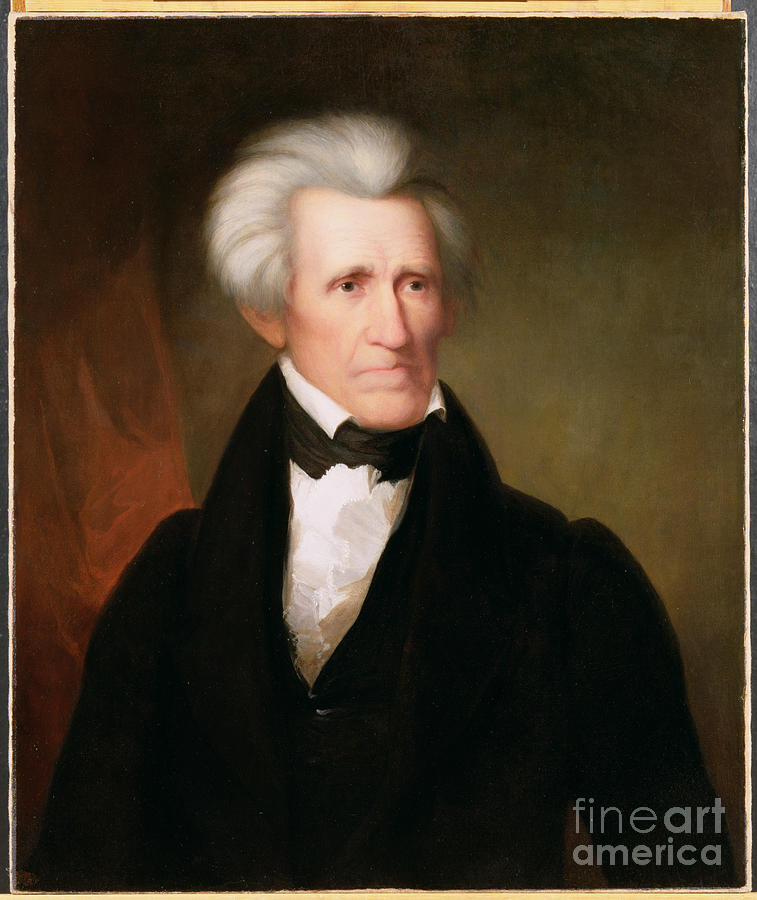 Andrew Jackson, 1835 Painting by Asher Brown Durand