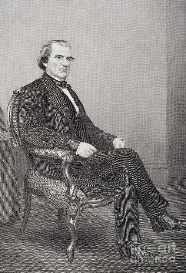 Andrew Johnson Painting by Alonzo Chappel