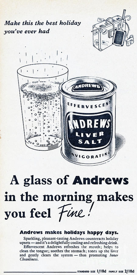Andrews Liver Salt Photograph by Picture Post