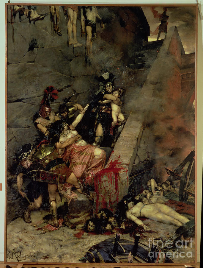 Andromache, 1883 Painting by Georges Marie Rochegrosse