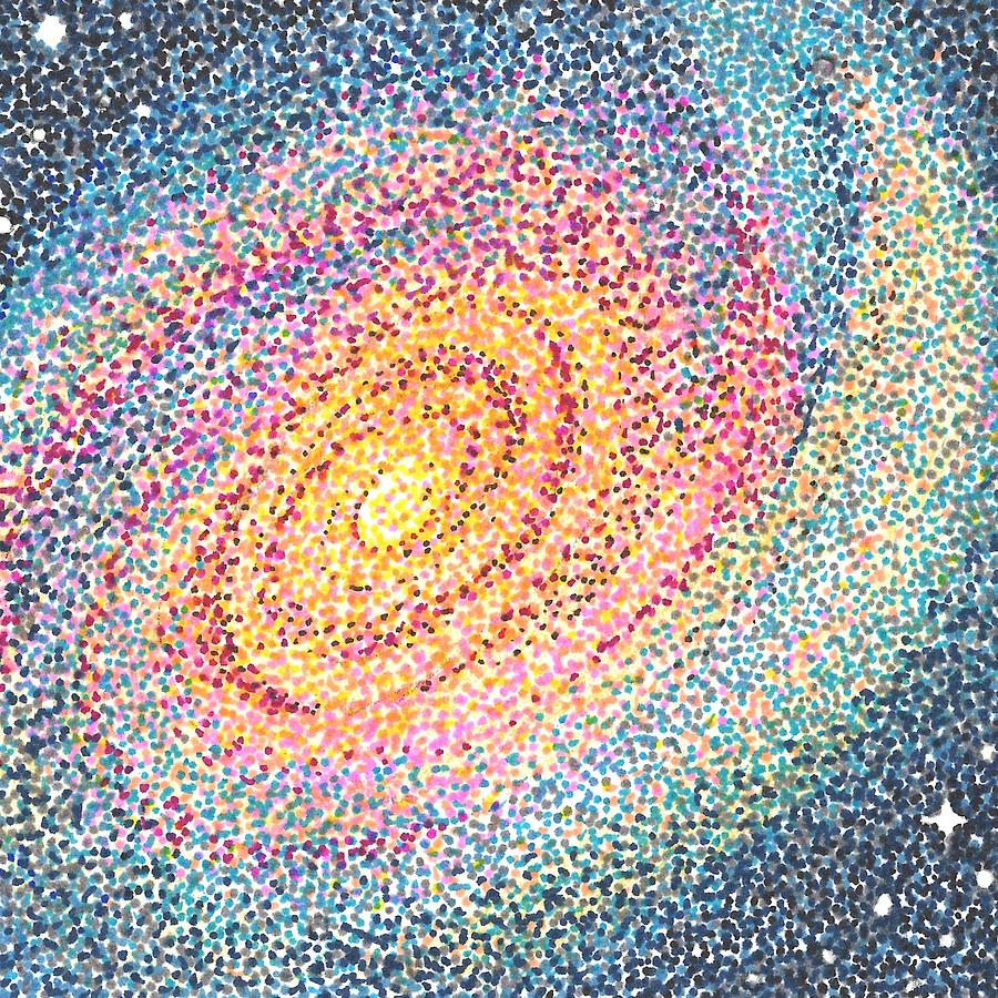 Andromeda Galaxy Drawing by Margaret Davenport Pixels