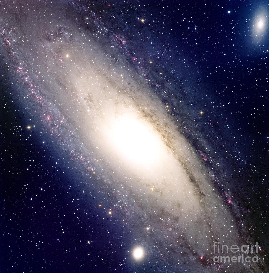 Space Photograph - Andromeda Galaxy by National Optical Astronomy Observatories/science Photo Library