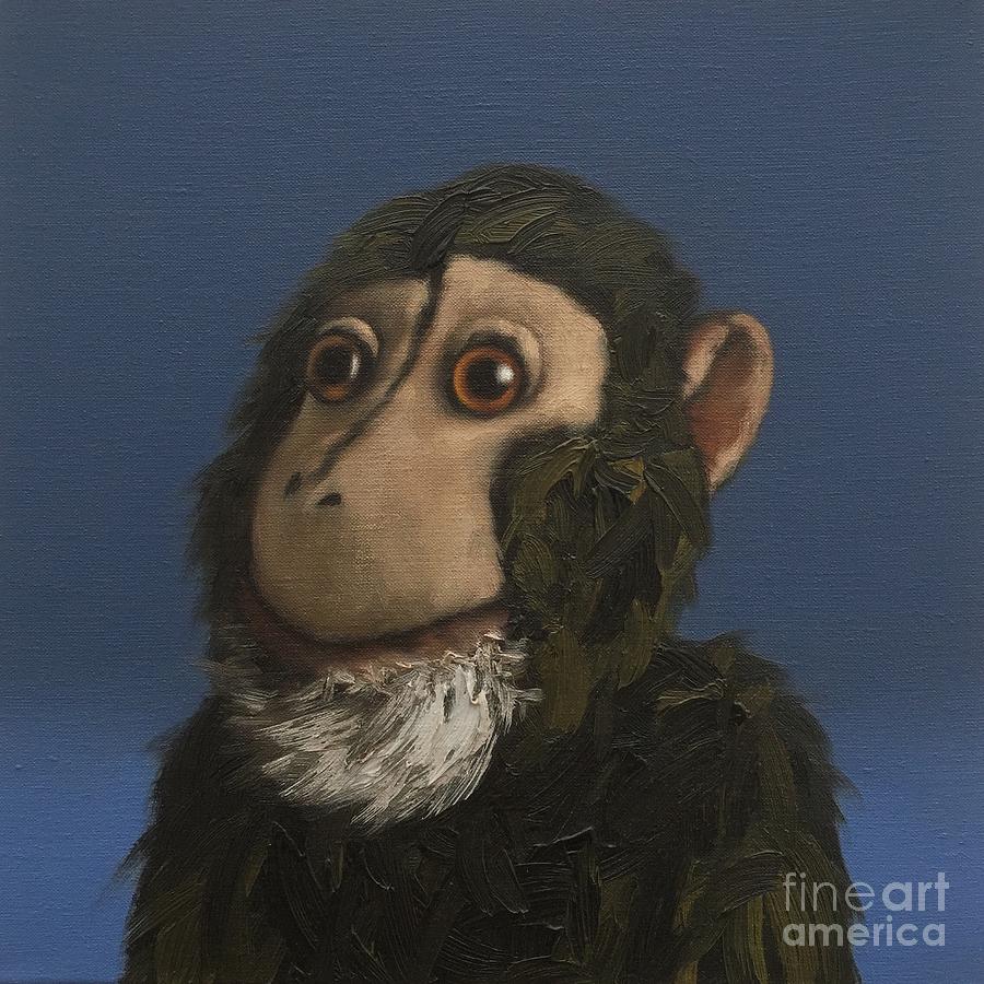 Monkey Painting - Andy Monkey, 2017 by Peter Jones