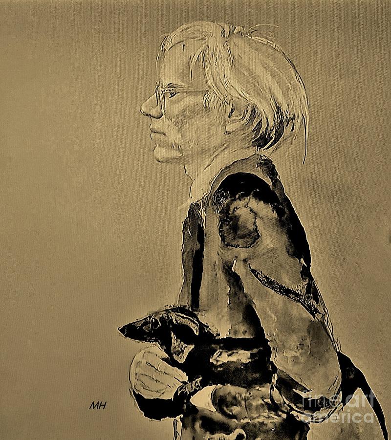 Andy Warhol Painted by Jamie Wyeth Photograph by Marsha Heiken