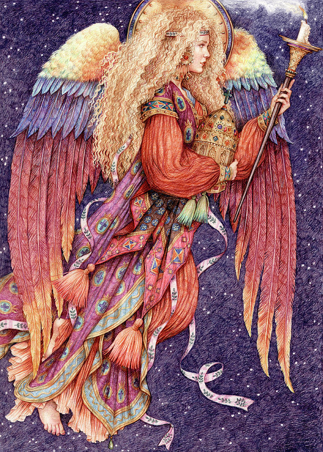 Angel Digital Art - Angel by Anne Yvonne Gilbert
