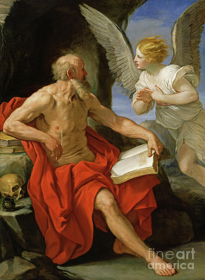 Angel Appearing To St. Jerome, C.1640 Photograph by Guido Reni
