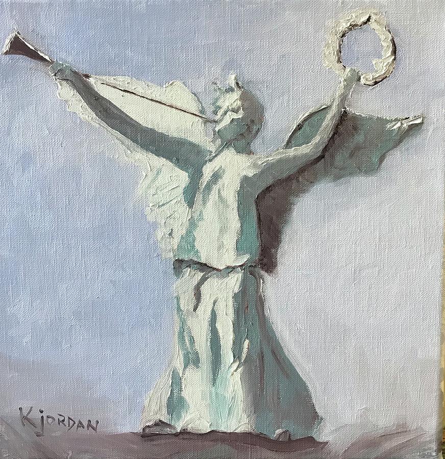 Angel At West Point Painting by Karen Jordan Angel At West Point Painting by Karen Jordan