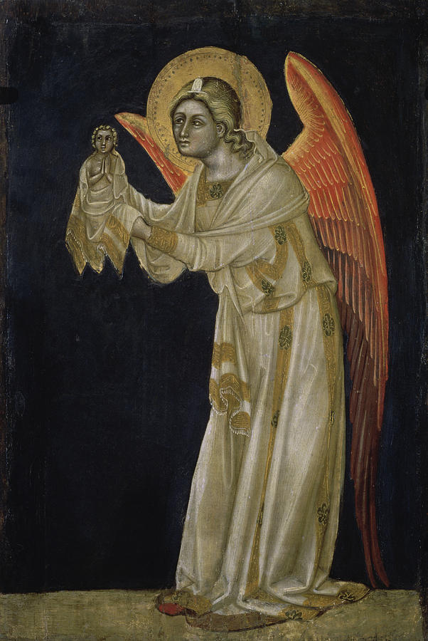 Angel By Guariento Di Arpo Painting by Guariento Di Arpo