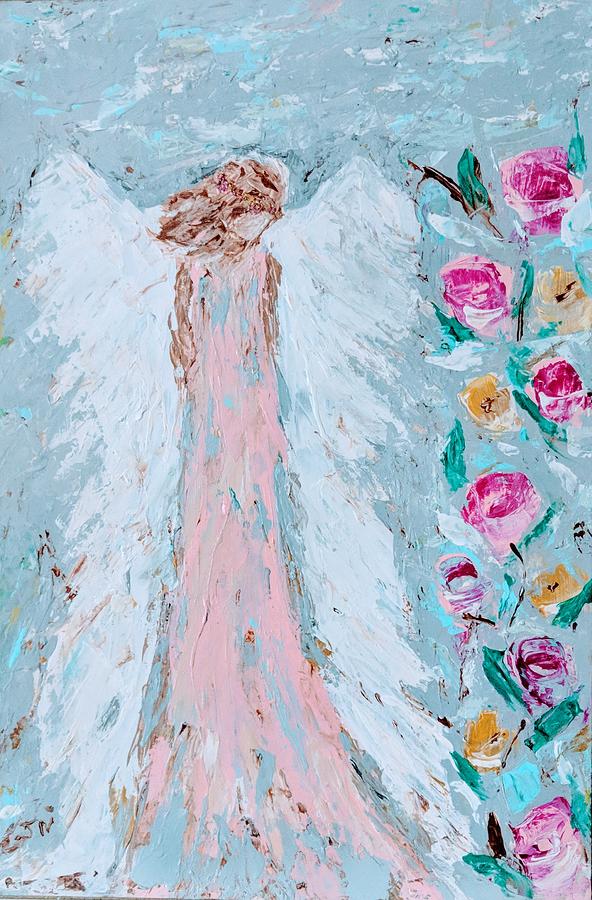Angel for childbirth  Painting by Jennifer Nease