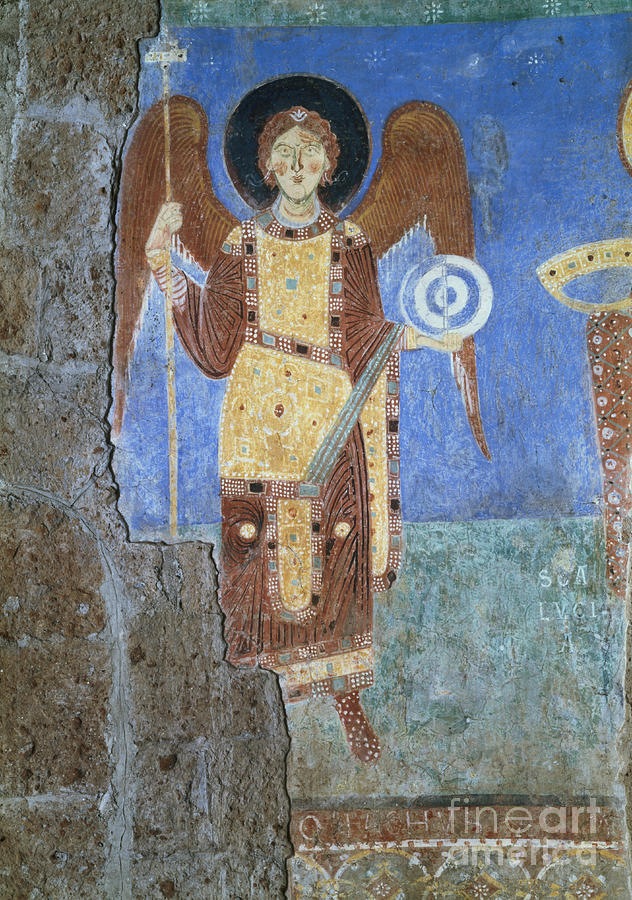 Globe Painting - Angel From The Apse, C.1100 by Giovanni And Stefano