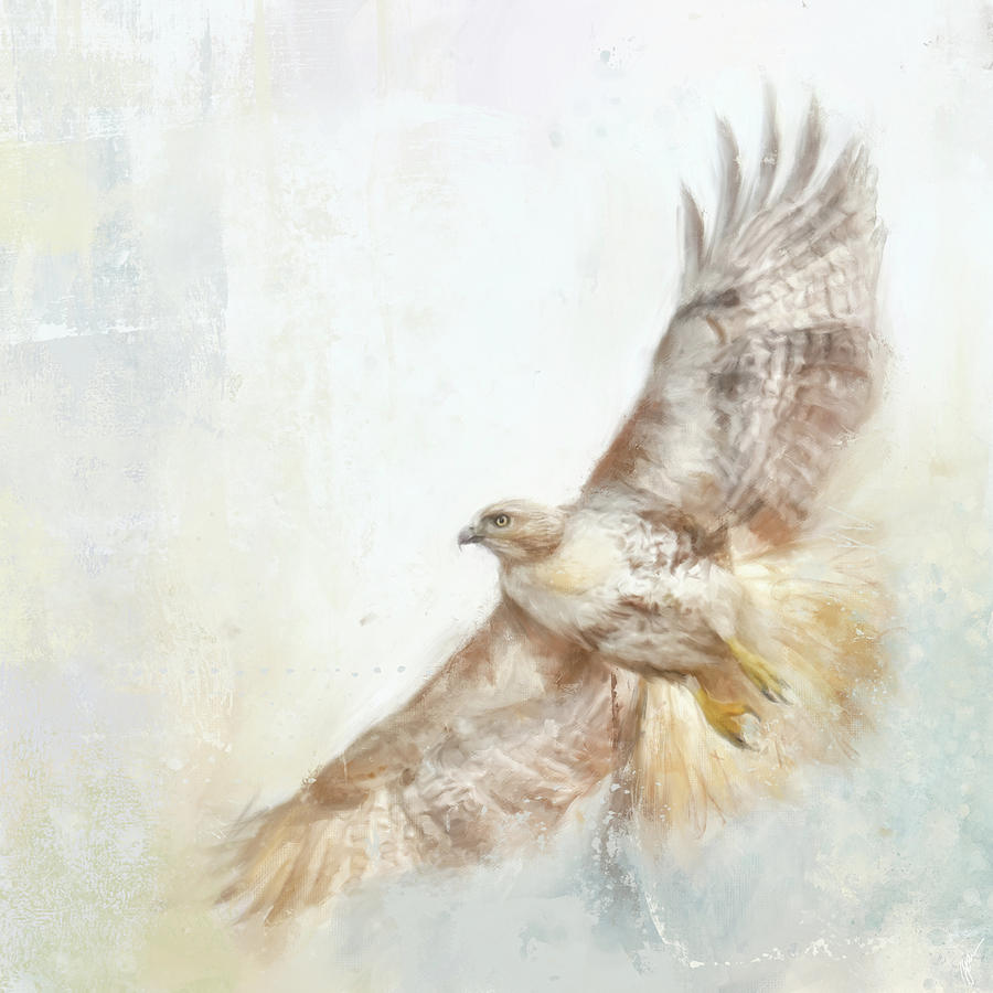 Angel Hawk Painting by Jai Johnson
