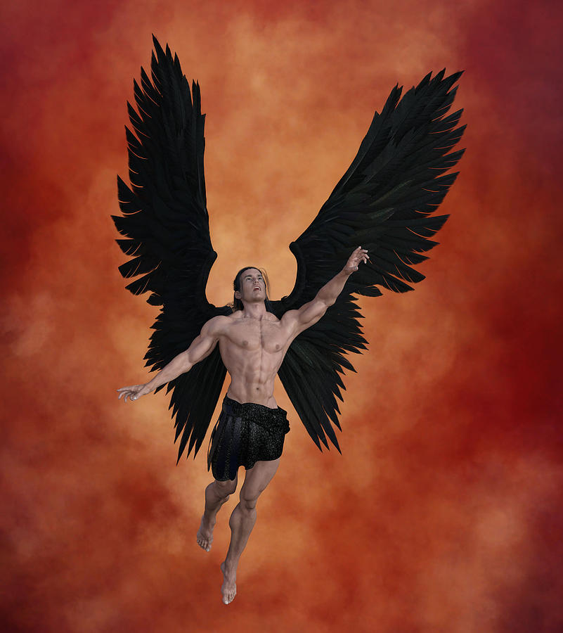 Angel in Despair Digital Art by Barroa Artworks