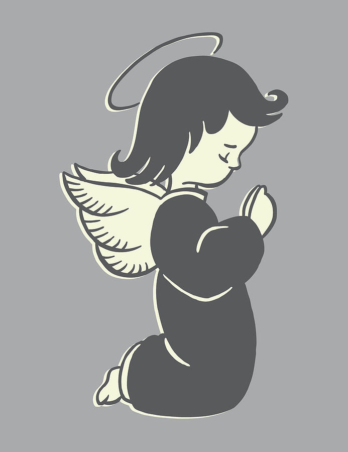 praying angel drawing by KaraMiaTattoos on DeviantArt