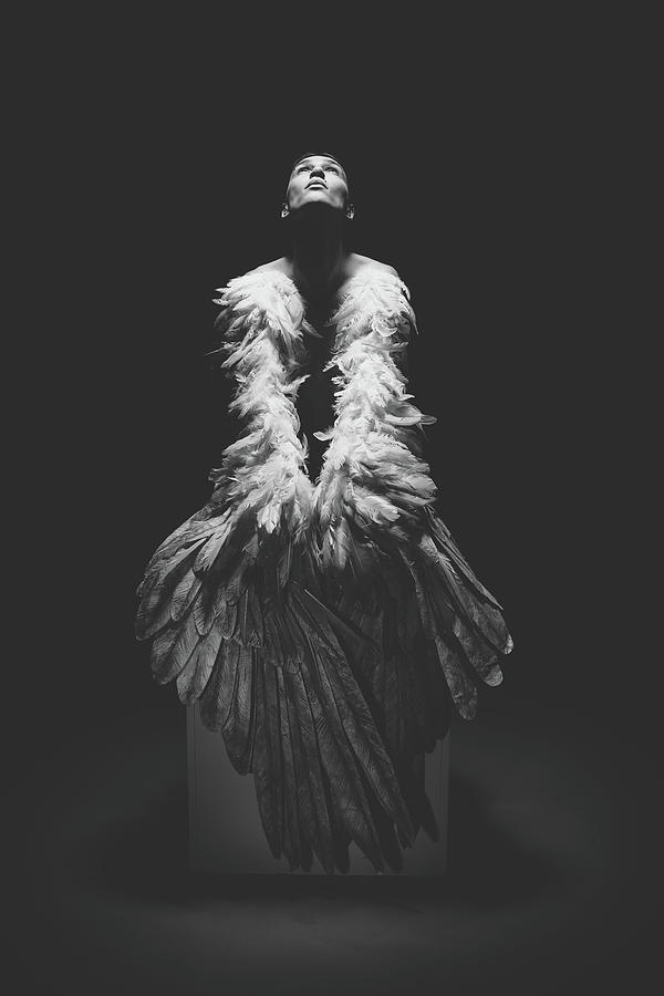 Black And White Photograph - Angel by Marko Dasic