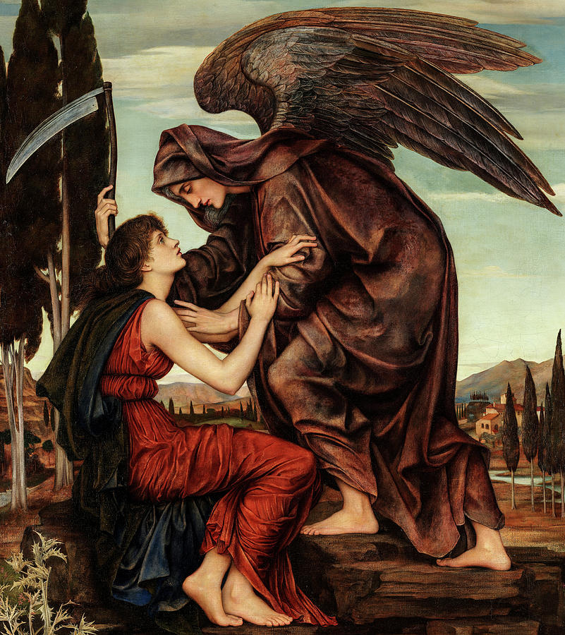 Evelyn De Morgan Painting - Angel Of Death, 1880 by Evelyn De Morgan Evelyn De Morgan Painting - Angel Of Death, 1880 by Evelyn De Morgan