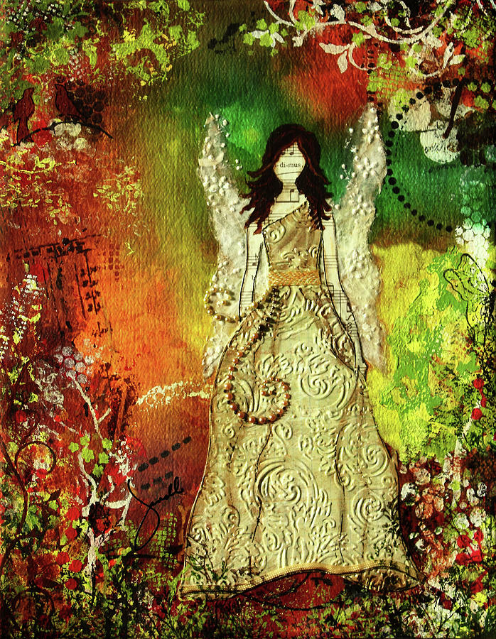 Angel Of Light Mixed Media by Janelle Nichol | Fine Art America