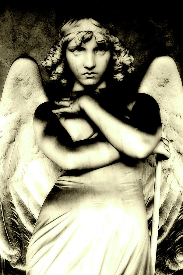 Italy, Rome - Angel by Giulio Monteverde Photograph by Fabrizio Troiani