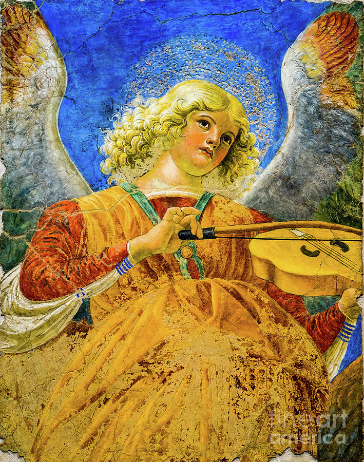 Angel Playing the Viola Painting by M G Whittingham