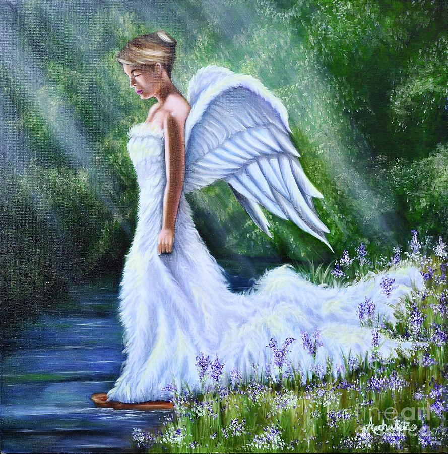 Angel Painting by Ruben Archuleta - Art Gallery