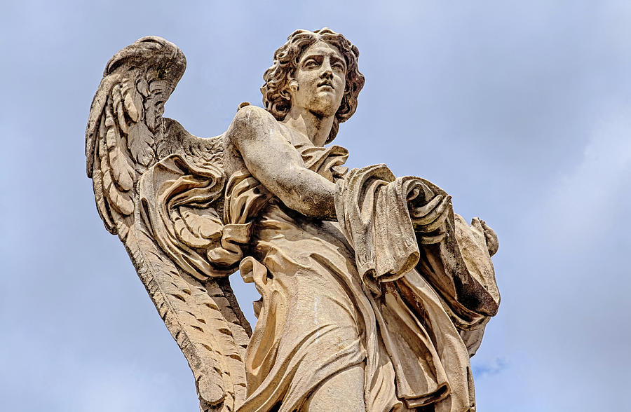 Angel Statue On Ponte Sant Angelo Rome Italy Photograph By Luca Cavallini Pixels