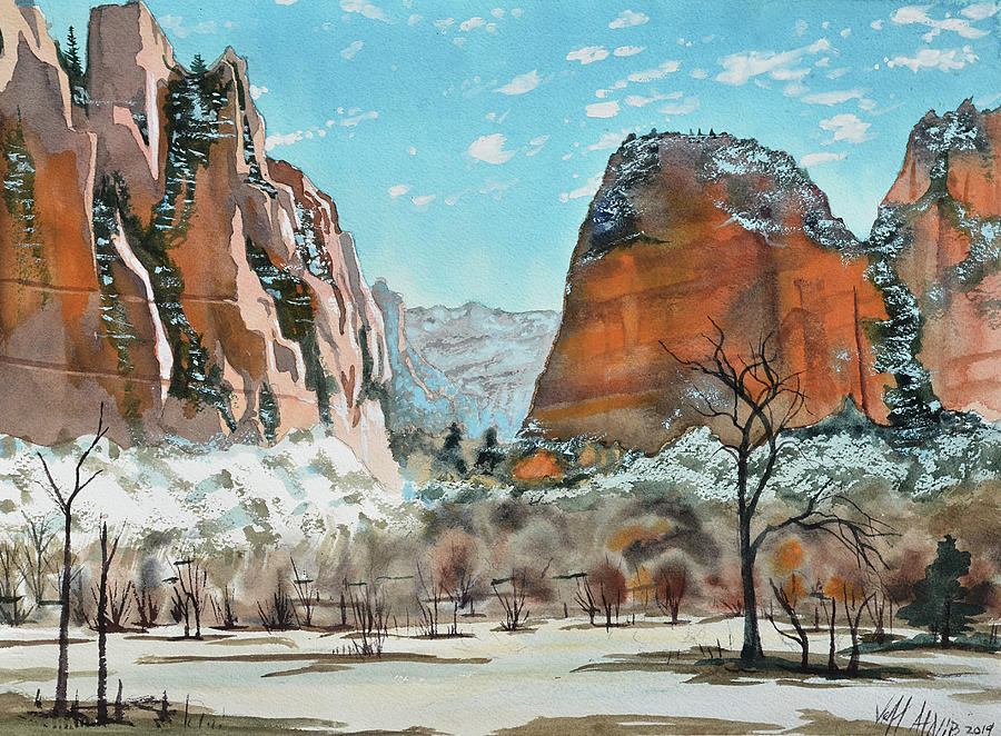 Mountain Painting - Angel View by Jeff Atnip