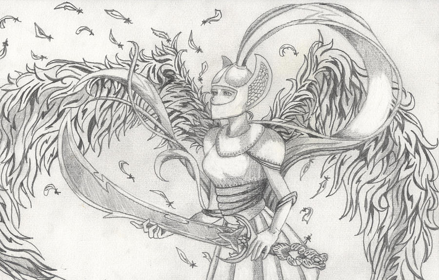 Angel warrior by ArtDeepMind  7 arcanjos Anjos e demônios Anjo guerreiro