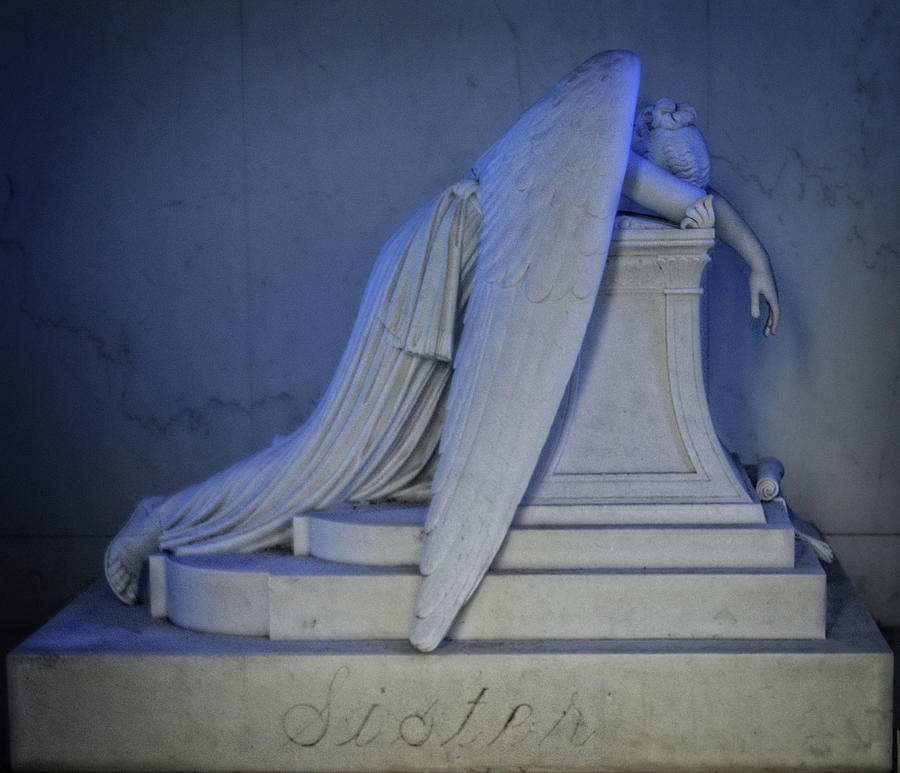 New Orleans Weeping Angel Southern Louisiana Photograph by Maggy Marsh