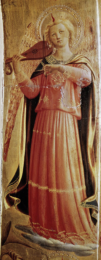 Fra Angelico Painting - Angel With A Violin By Angelico by Unknown Fra Angelico