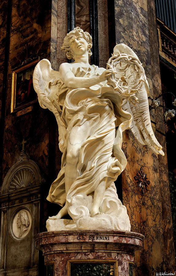 Angel with the Crown of Thorns - Bernini Photograph by Weston Westmoreland