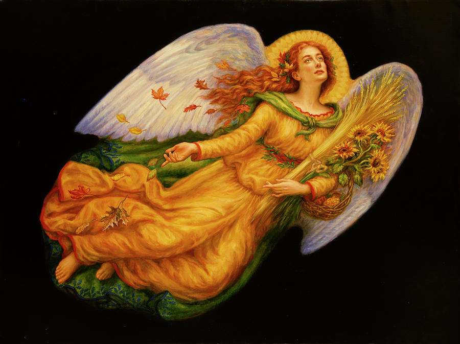 Angels Painting By Edgar Jerins Fine Art America