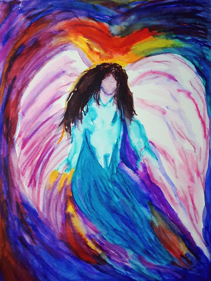 abstract angel art