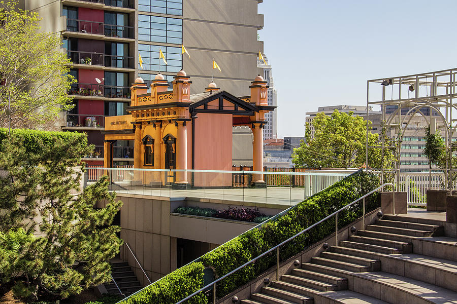 Angels Flight at California Plaza Photograph by Roslyn Wilkins