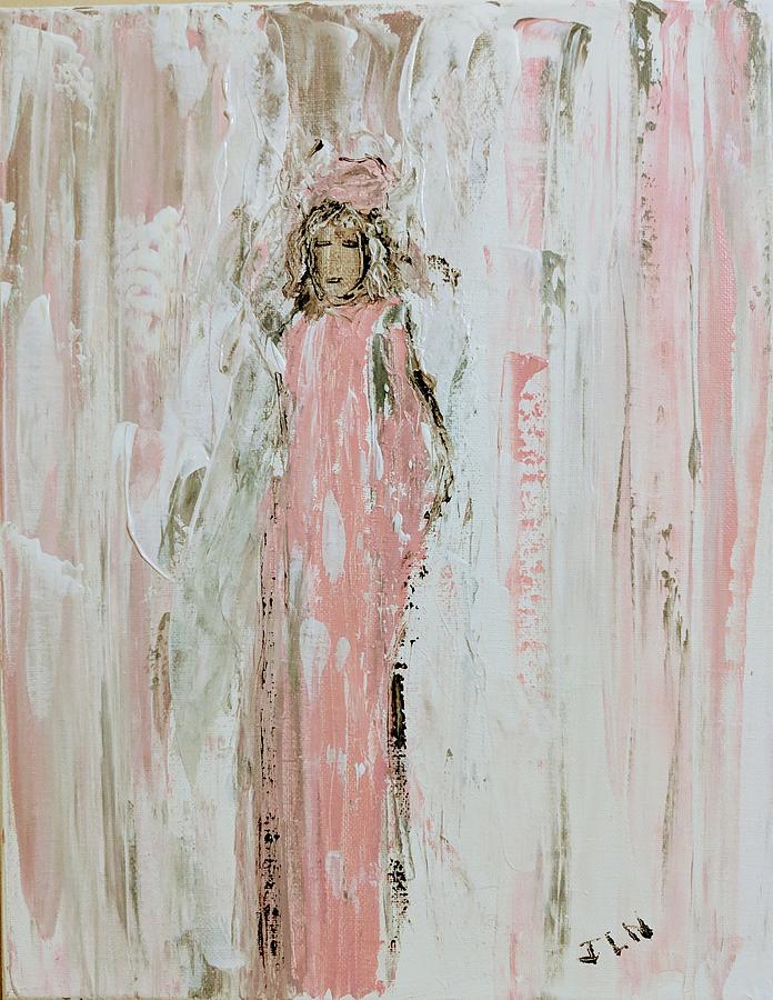 Angels in pink Painting by Jennifer Nease