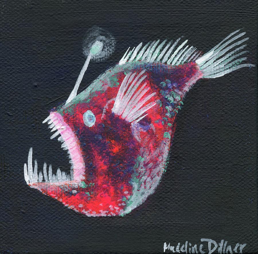 Anglerfish Painting by Madeline Dillner