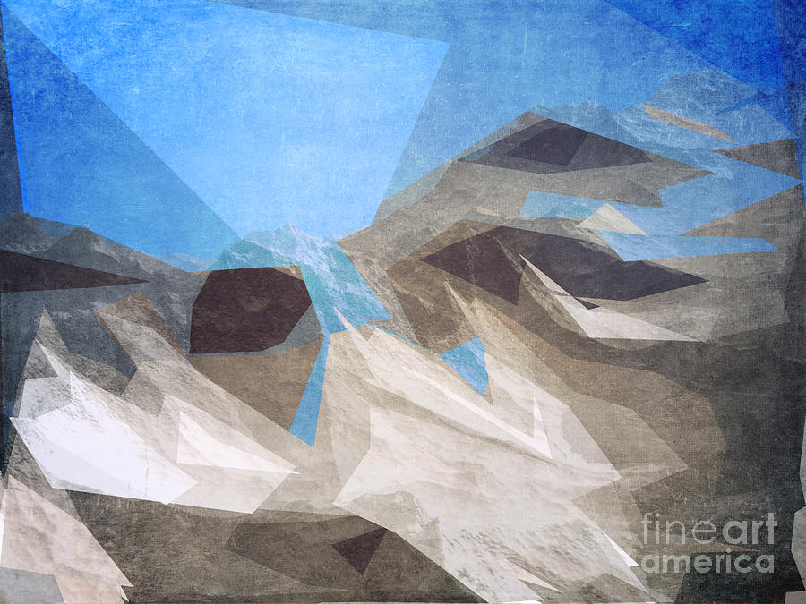 Angles Mountain Digital Art by Phil Perkins
