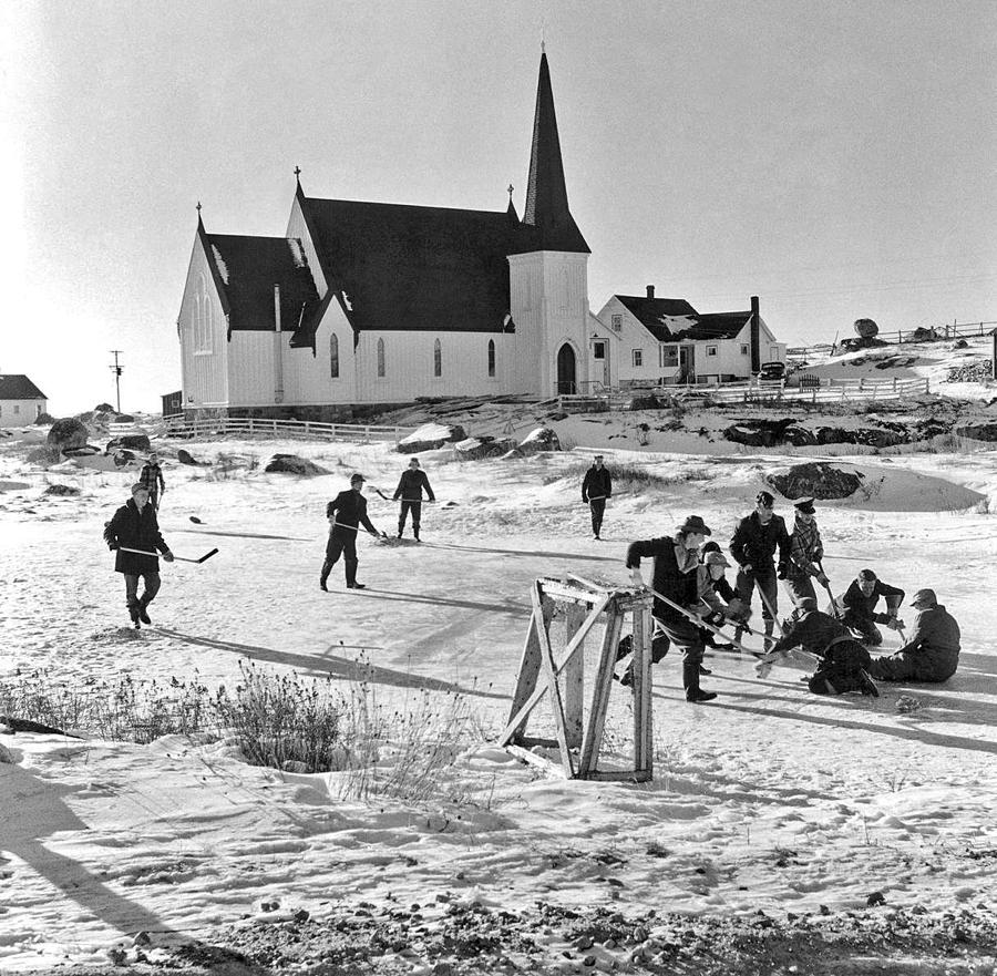 Anglican Church  Peggys Cove  Nova Scotia 1950s Nova Scotia Painting