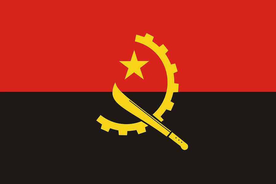 Angola Painting by Flags