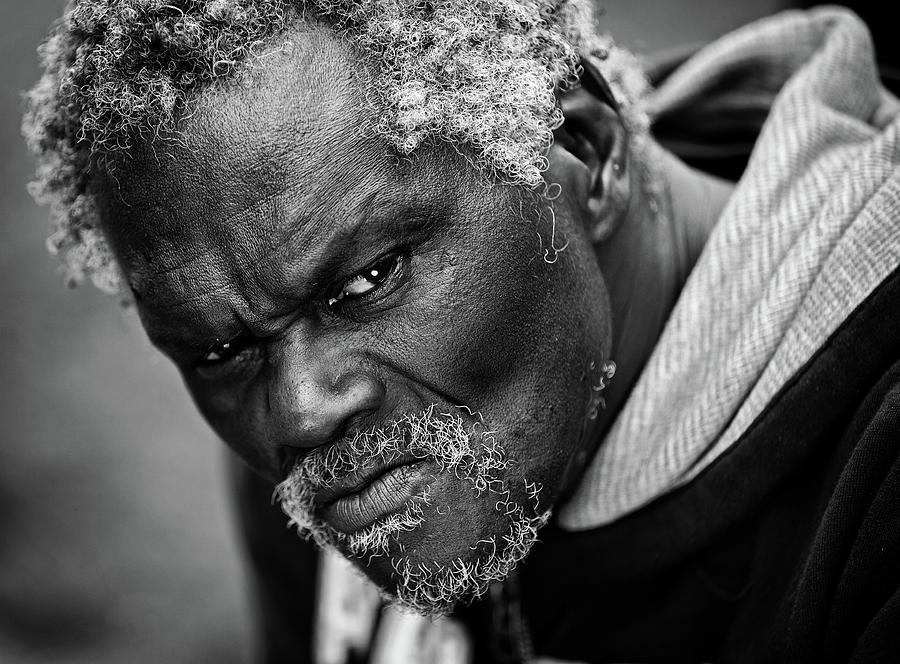 Black And White Photograph - Angry by Goran Jovic