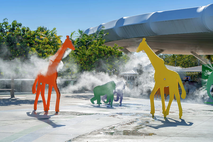 Animal Cutouts, Miami Zoo, Fl Digital Art by Laura Zeid
