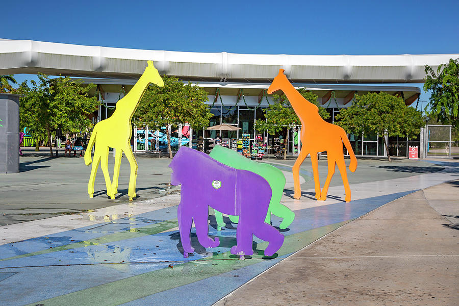 Animal Cutouts, Miami Zoo, Fl Digital Art by Lumiere