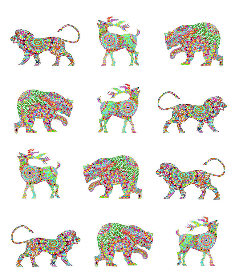 Animal Pattern Digital Art by Miguel Balb?s | Fine Art America