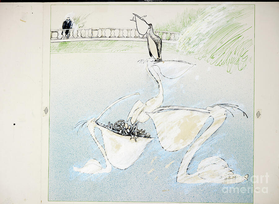 Animals (birds) Additions 1 (drawing) Drawing by Ralph Steadman - Fine ...