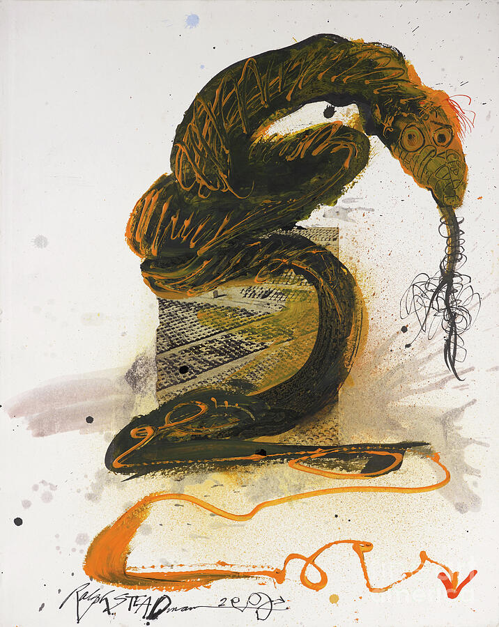 Animals (dragons, Monsters, Reptiles), 2000 (drawing) Drawing by Ralph Steadman
