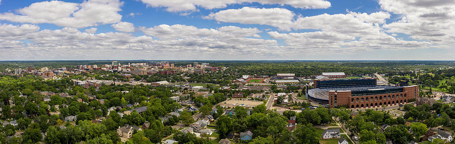 Ann Arbor Michigan From Drone  Photograph by John McGraw