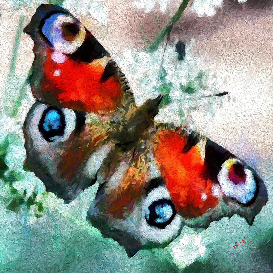 Ann Butterfly #1 Painting by Doggy Lips
