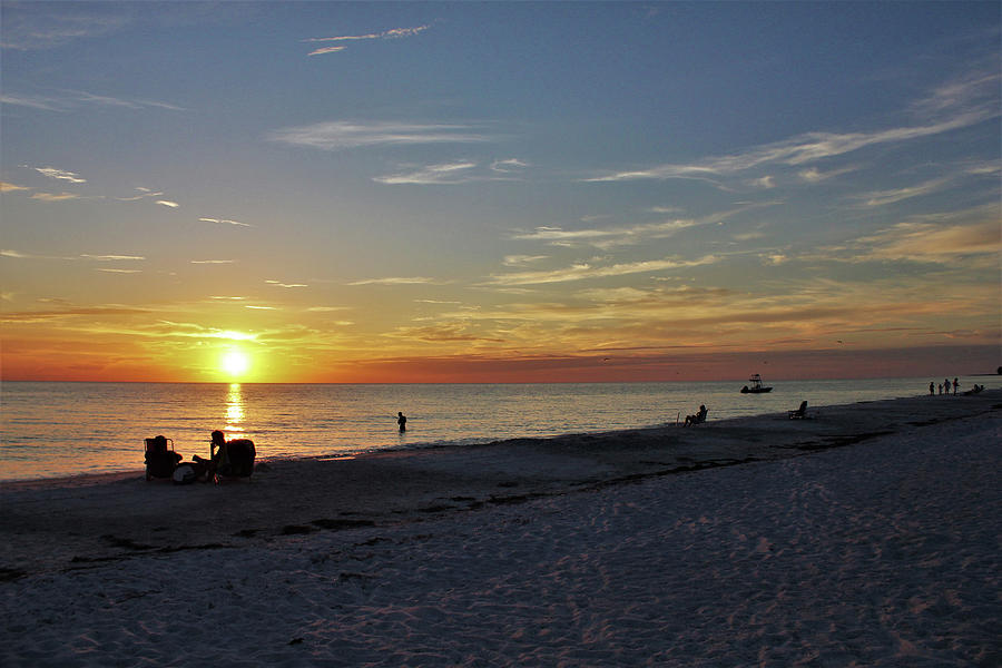 Anna Maria Beach Sunset Photograph by Michael Brown