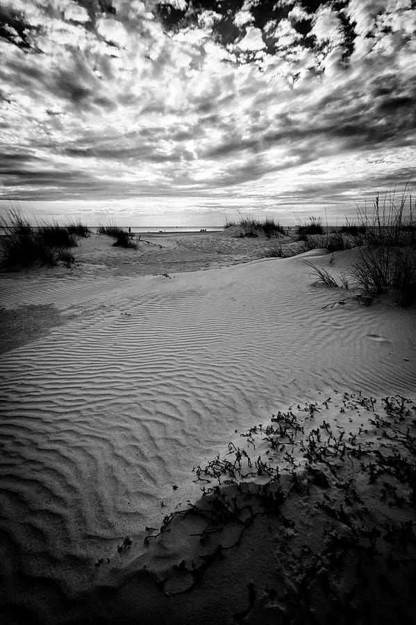 Black And White Photograph - Anna Maria Island Beach 2 by Chris Haverstick