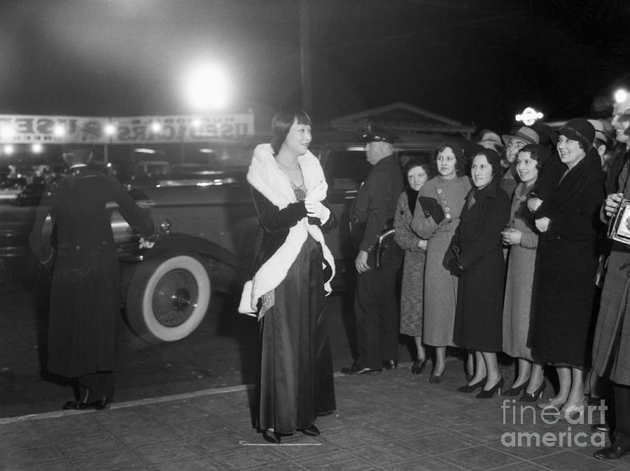 Anna May Wong Arriving At Premiere Photograph by Bettmann