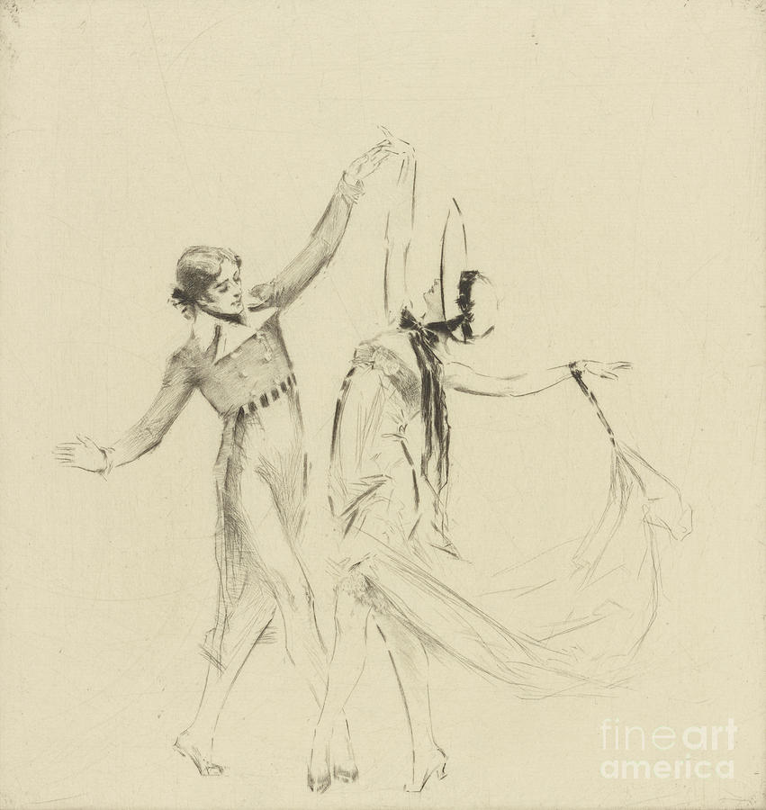 Anna Pavlova Dancing A Gavotte Drawing by Heritage Images